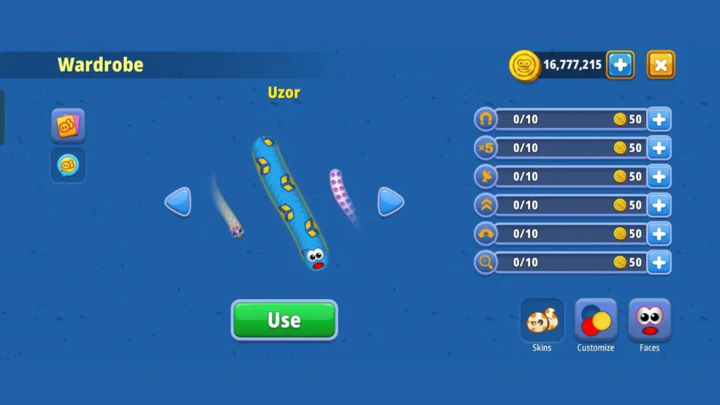 Top 11 Best Skins To Win The Game in Worms Zone.io Uzor